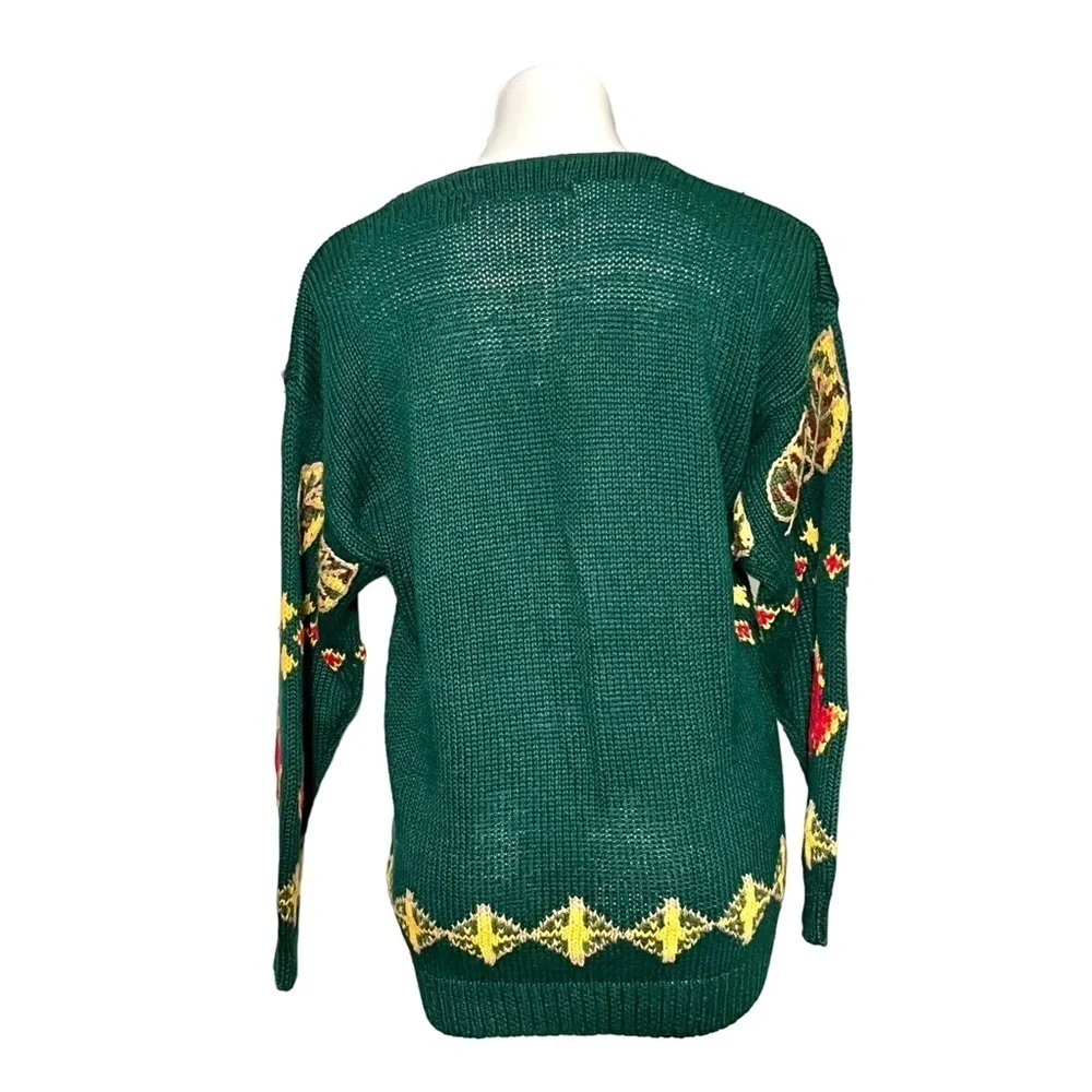 Birch Bros for Eagle’s Eye Fall Leaves Embroidered Cardigan - Picture 4 of 5
